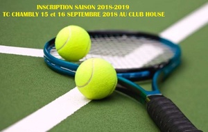 Inscriptions TC Chambly