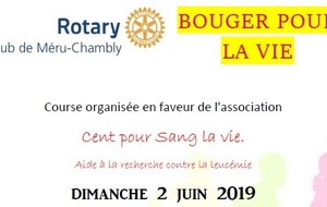 Course Bouger pour la vie le 2 juin 2019
