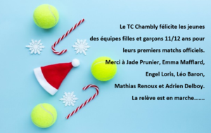 Le TC Chambly félicite ses jeunes.