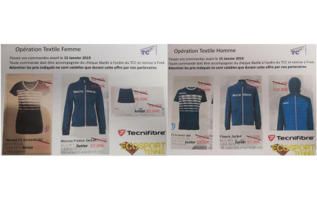 Tenues d'équipe du TCC