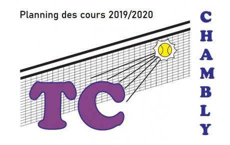 Planning des cours 2019/2020