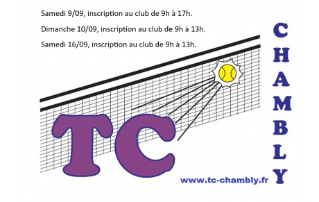 Inscriptions pour la saison 2023/2024